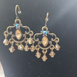 Vintage-Inspired Gold Chandelier Earrings